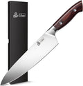 DDF iohEF Chef Knife Sharp Kitchen Knife 8 inch Japanese Stainless Steel Professional Cutting Knife Ultra-sharp Chef's Cooking Knife with Non-slip Ergonomic Handle and Gift Box