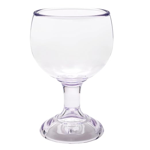 G.E.T. GOB-20-1-SAN-CL Shatterproof Heavy-Duty Plastic Margarita Beer Schooner (Case of 12)