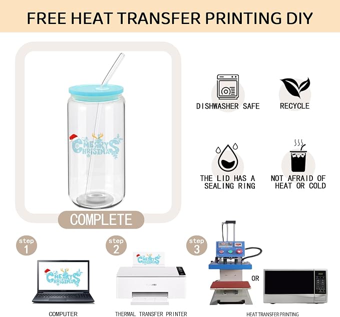 20 Pack Drinking Glass Cups with Acrylic Lids and Glass Straw Beer Can Shaped Drinking Glasses Cups, Glass Tumbler Reusable Cute Cups for Whiskey, Iced Coffee, Tea, Soda, Cocktail, Gift, Clear 16oz