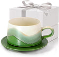 Ceramic Mug Set of 2, Coffee Mugs with Handle, 7.4 OZ Coffee Cups for Mother's Day,Thanksgiving Day, Gift for women, Dishwasher and Microwave Cups