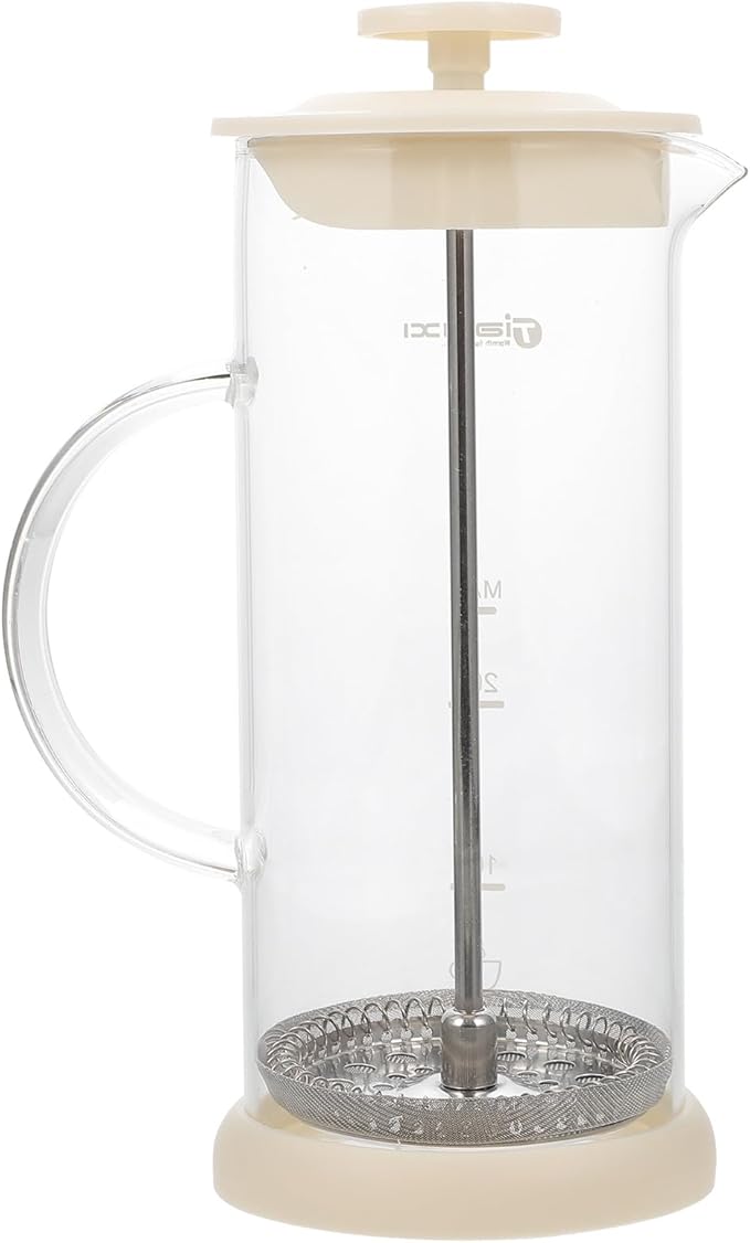 Garneck Manual Milk Frother Handheld Milk Foamer Pitcher – Stainless Steel Coffee Frothing Tool for Cappuccino Latte Hot Chocolate Home Kitchen Use