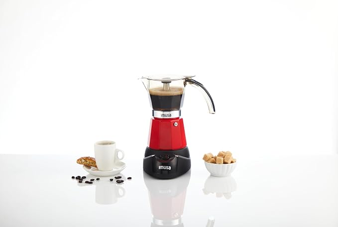 IMUSA 6 or 3cup Electric Espresso Maker, Red