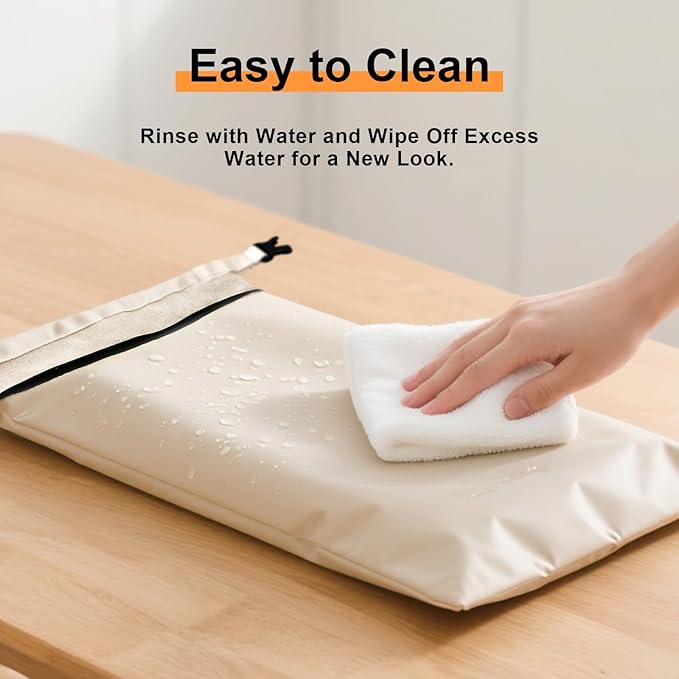 Bread Bags for Homemade Bread - 2 Packs XL Reusable Organic Beeswax Linen Cotton Sourdough Bag, Homesteading Essentials Sourdough Bags with Sealing Zip to Keep Fresh
