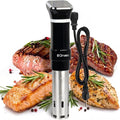 Sous Vide Cooker 1100W – Precision Immersion Circulator with ±0.2°F Accuracy, Quiet Brushless Motor, Adjustable Clamp, 4–20L Capacity, Stainless Steel, Built-In Timer, Easy Digital Control