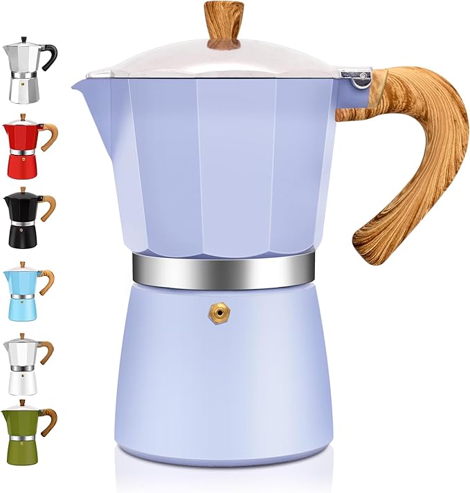 12 Cup Aluminum Espresso Stovetop Moka Pot Express Coffee Maker Percolator Italian Classic Mocha Coffee Machine for Italian and Cuban Cafe Brewing for Home & Camping 600ml 20oz