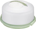 Tribello Extra Large Cake Storage Container, Cake Carrier With Handle Holds Cake 12 X 12 X 5 (Mint Green)