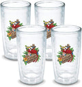 Tervis Margaritaville - It's 5 O'Clock Somewhere - Red Parrot Made in USA Double Walled Insulated Tumbler Travel Cup Keeps Drinks Cold & Hot, 16oz 4pk, Classic
