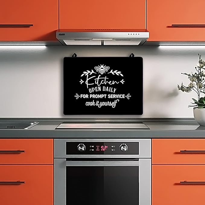 Stove Cover Stove Covers For Electric Stoves Foldable Multipurposeglass Top Protector Thick Natural Rubber Anti-Slip Coating Expands Usable Space (27.9x20 Black)