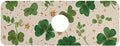Kitchen Sink Splash Guard 1 PC 14.7 Inch Sink Faucet Mat Splash Guard for Bathroom Countertop Water Absorbent Foldable Cuttable Soft Washable Green Clovers and Gold Stars