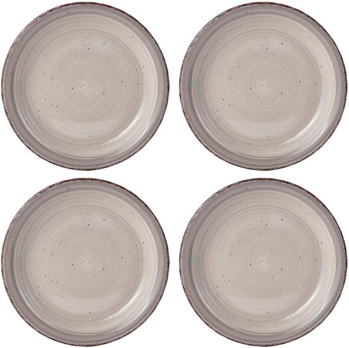 Pfaltzgraff Sadie 16-Piece Cream Dinnerware Set, Service for 4, Durable Stoneware Plates and Bowls with Classic Design, Microwave and Dishwasher Safe