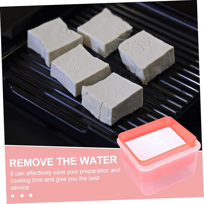 Tofu Drain Container Home Drain Box for Tofu Squeeze Easy to Clean Use for Silken Firm Extra Firm Compact Design for Kitchen Use