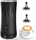 Milk Frother Electric,Flevo 4 in 1 Electric Milk Frother and Steamer,240ml Electric Milk Steamer Warmer with Two Whisks for Heating and Frothing Milk,for Coffee, Latte,Cappuccinos,Macchiato