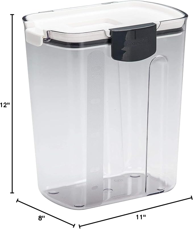 Progressive ProKeeper Baker's Airtight Kitchen Storage Canister Container Set for Flour, Sugar & More, Keeps Ingredients Fresh, with Accessories (Multicolor, 6- Piece)