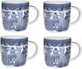 Churchill Blue Willow Mugs 11 oz, Set Of 4