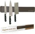 Magnetic Knife Holder for Wall,16.5 Inch Acacia Wood Magnetic Knife Strip for Refrigerator,Double Sided Magnetic Knife Rack,No Drilling