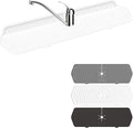 Faucet Guard - 90 Foldable Draining Mat for Kitchen Sink with 2 Drain Ports, White, 17.7"*5.66"