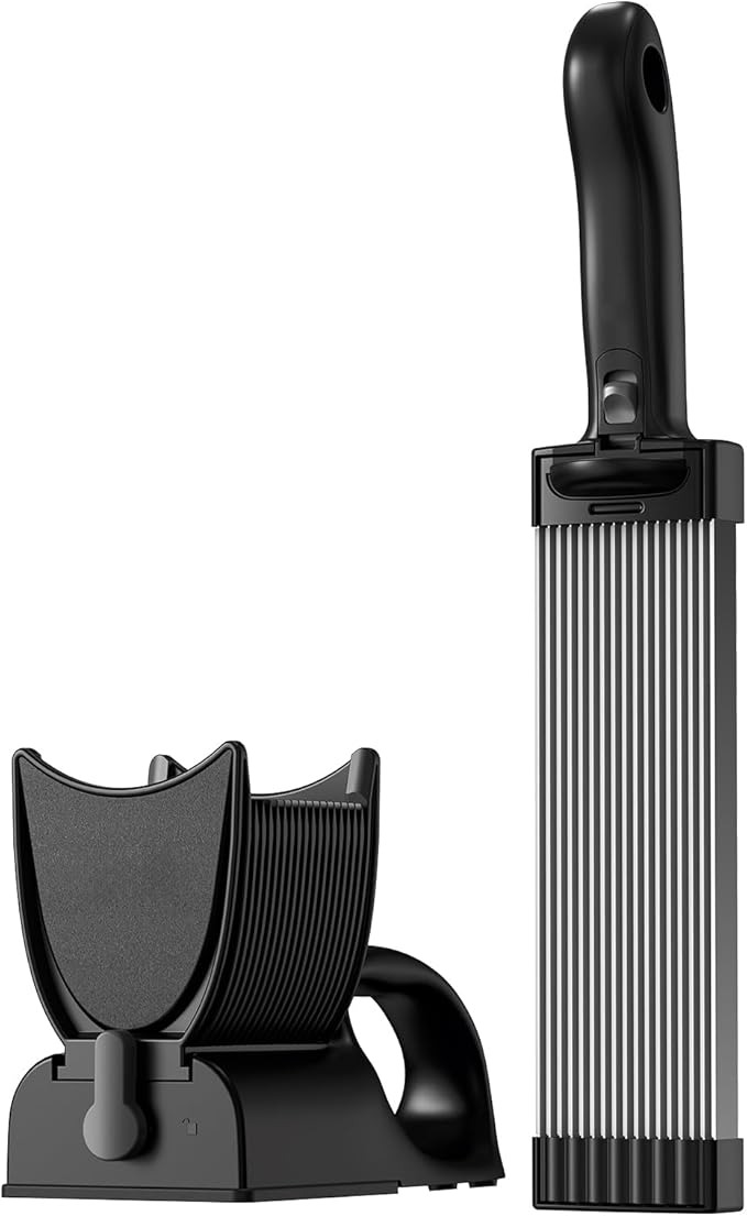 Manual Meat Slicer for Fresh Raw Meat (with Steady Grip), Meal Prep for the Week, Adjustable Thickness 2mm or 4mm, 17 Blades get 18 Fresh Meat Slicer, Meat Cleavers can be Sliced, Striped, Diced -Gray