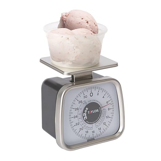 Taylor TP32 Mechanical SS Fixed Dial Portion Scale, 32 oz x 1/4 oz. for Ice Cream