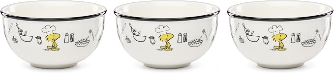 Lenox 897684 Chef Snoopy Mini Bowls, Set Of 3
