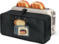Funny Bread Toaster Cover 2 Slice, Machine Washable 2 Slice Slim Toaster Cover Protective Dust Covers for Kitchen Appliances, Heat-Resistant