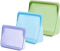 Stasher Silicone Reusable Food Storage Bags, 3-Pack, Reusable Freezer Bags, Microwave, Dishwasher, Oven Safe, Sous Vide, Lunch Containers, Eco Friendly, Food-safe Silicone Snack Bag, Multicolor | Reusable Food Bags