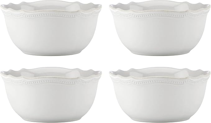 Lenox 895710 French Perle Bead All-Purpose Bowls, Set Of 4 White