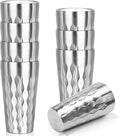 Stainless Steel Drinking Glasses, 19 oz Insulated Tumbler, 8 Pack Double Wall Unbreakable Stackable Water Tumblers Premium Insulated Metal Cup for Travel Camping Home Outdoor Gifts