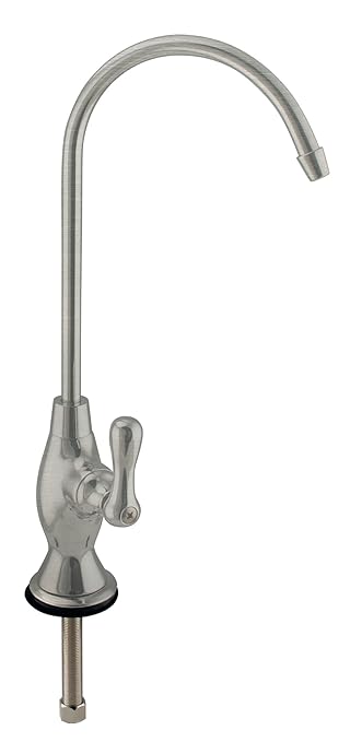Westbrass D2033-NL-20 10" Classic 1-Lever Handle Cold Water Dispenser Faucet, Stainless Steel