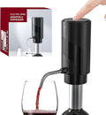 Wine Aerator Electric Wine Decanter Automatic Wine Aerator,Wine Dispenser Wine pourer with Rechargeable for Christmas, parties, weddings, dates (Black)