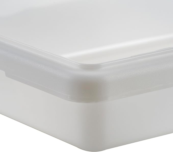 Winco Commercial Food Storage Box/Tote for Restaurant, 12" x 18" x 3"
