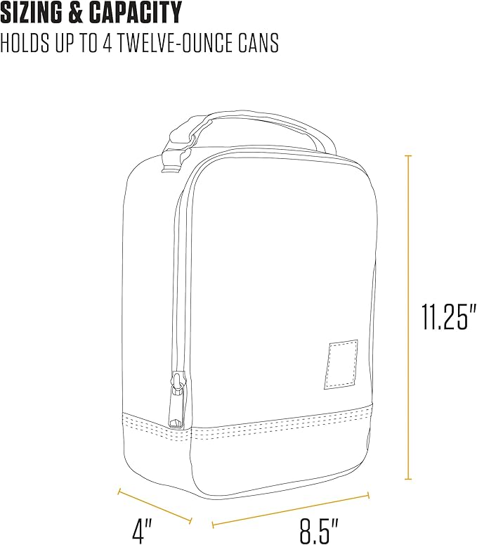 Carhartt Insulated Lunch Cooler For Men and Women, Fully Insulated Lunch Pale for Work, Outdoor, and Everyday Use, Workwear Blue
