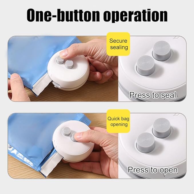 Vacuum Sealer Food Heat Sealing Machine Preservation Preserving Mini Bag 2 in 1