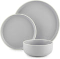 Plates and Bowls Sets,12 Pieces Round Porcelain Dinnerware Sets,Dishes, Plates, Dishware Sets,Chip Resistant Ceramic Dish Set Dining Dinner Ware Service for 4