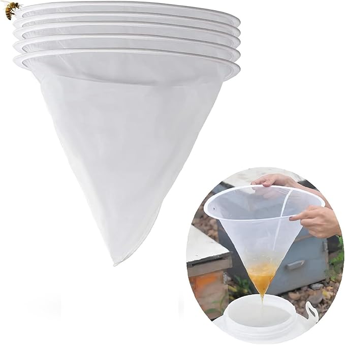 Honey Bucket Honey Extraction Tool Set,8 Tools and A Total of 19 Items，5 Gallon Honey Uncapping Tank Holder，Honey Bucket Frame Holder，Uncapping Fork Knife, Honey Gate, Honey Filter Bag