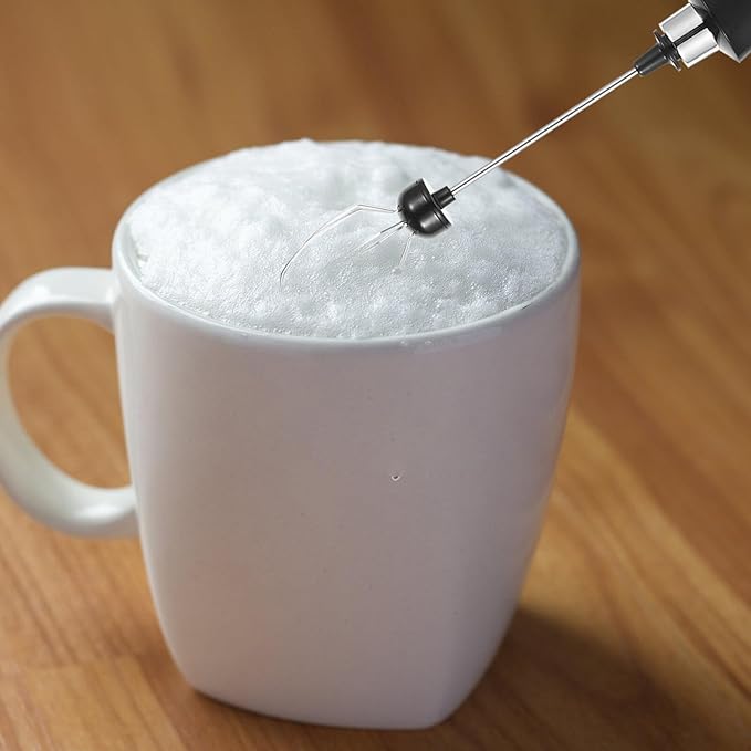 UPKOCH Rechargeable Mini Electric Milk Frother Handheld Coffee Stirrer Portable Egg Beater Battery-powered Milk Whisk Frother Wand