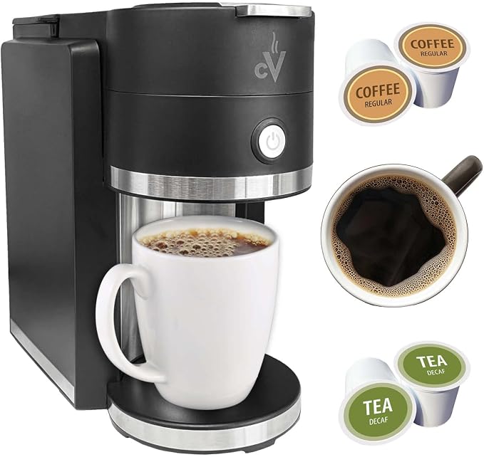 Café Valet Barista Single Serve Coffee Maker, Compatible with K-Cup Coffee Pods, Compact Design