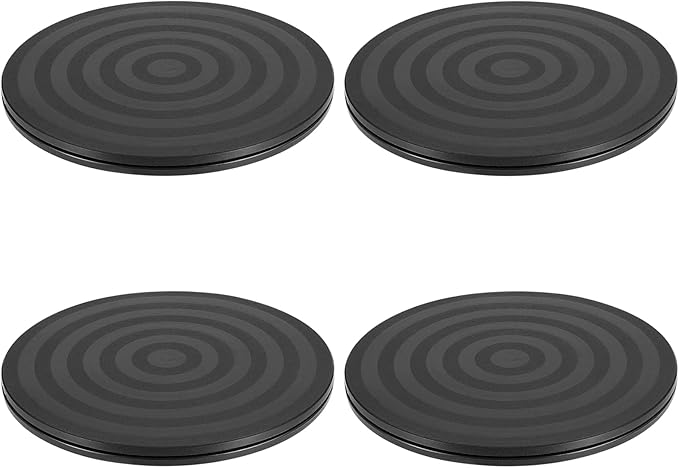 JAPCHET 4 Pack 8 Inch Bonsai Turntable, Heavy Duty Rotating Lazy Susan Garden Swivel Stand, 44lbs Loading Capacity