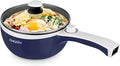 Dezin Hot Pot Electric Upgraded, Non-Stick Sauté Pan, Rapid Noodles Electric Pot, 1.5L Mini Portable Hot Pot for Steak, Egg, Fried Rice, Ramen, Oatmeal, Soup with Power Adjustment