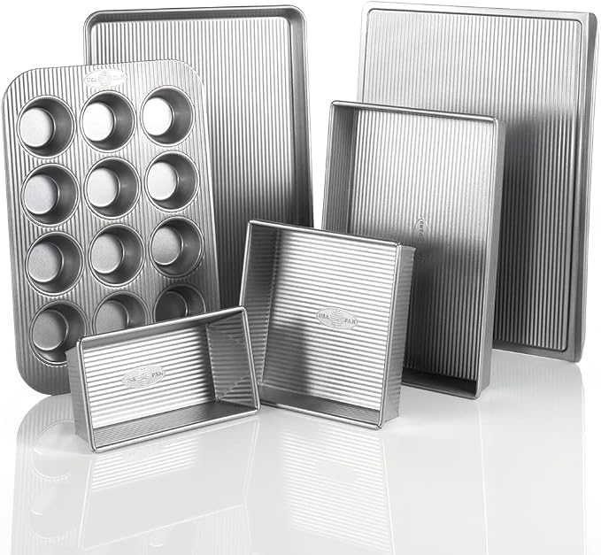 USA Pan 6 Piece Nonstick Bakeware Set