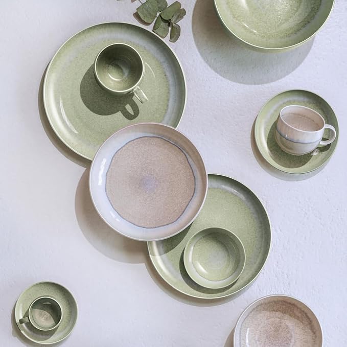 like. by Villeroy & Boch Perlemor Alga coffee cup saucer, 16 cm Ø, green