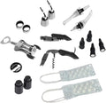 FlyWithWine® by VinGardeValise Wine Accessory Kit – 18 Piece Wine Gift Set with Corkscrew Opener, Aerator Pourers, Vacuum Stoppers, Wine Chiller Bags & Sommelier Tools for Home, Bar & Travel