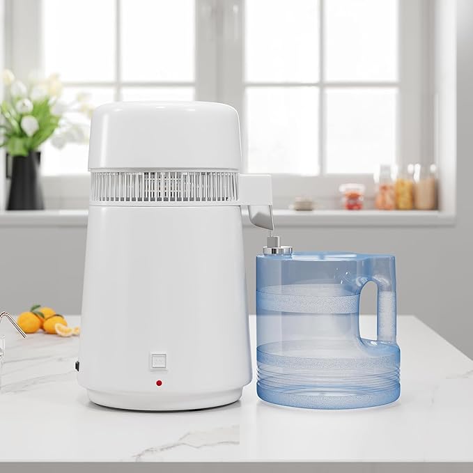 PeakPursuit PeakPursuit Water Distiller, 1 Gal Countertop Distilled Water Machine for Home, 750w Purification Machine with BPA-Free Plastic Container & Stainless Steel Interior for Drinking Cooking