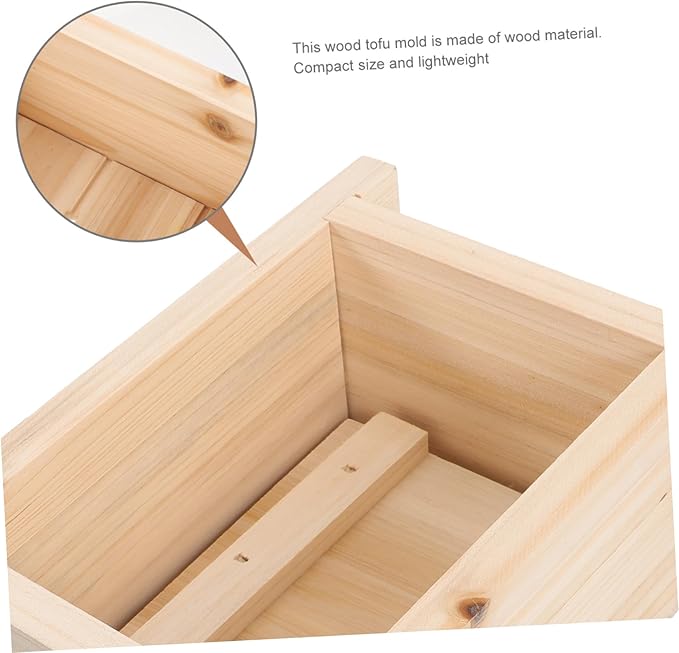 SHOWERORO Homemade Tofu Press Maker Tofu Mold for Bean Curd Easy to Assemble for Home Use for Sushi Press