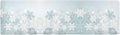 Silver Winter Abstract Snowflakes Christmas Trivet Table Runner 40 Inches Long Trivet for Hot Pots and Pans/Hot Dishes,Table Protector Heat Up to 230F, Decorative Hot Plates Mat for Kitchen Countertop
