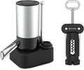 KITCHENDAO Rechargeable Electric Wine Aerator Dispenser and 3 in 1 Wing Corkscrew Wine Bottle Opener