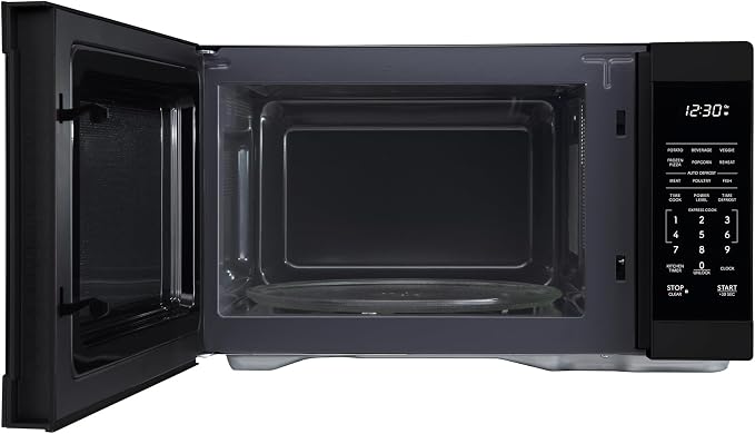 Sharp SMC1161KB 1.1 cu. ft. 1000W Black Countertop Microwave Oven