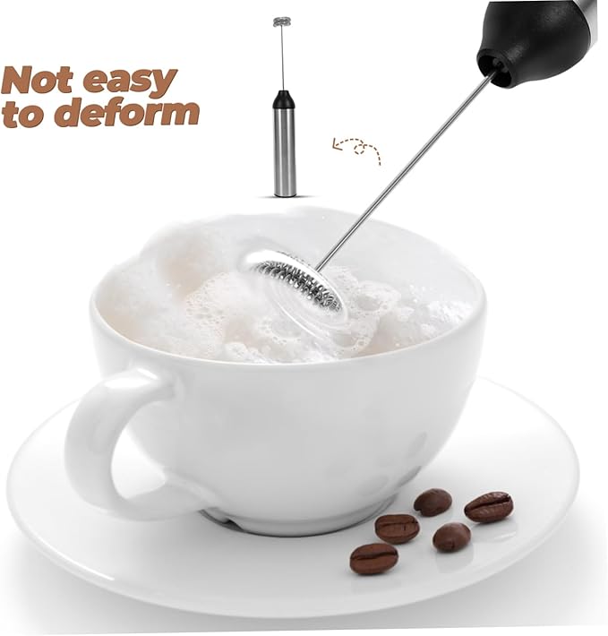 Healifty 1pc Rechargeable Milk Froth Machine Coffee Single À Frothing Mini Mixer Rechargeable Portable Simple Handheld Milk Frother Electric Foamer Egg Formula Mixer Silver
