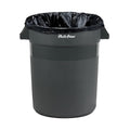 PLASTIC PRINCE 20 Gallon Round Trash Can Container Gray Plastic Commercial Garbage Bin for Home Garage Restaurants Warehouses