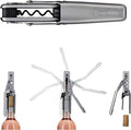 Dreamfarm Winopen Automatic Pocket Wine Corkscrew, Space-Saving Wine Opener with Foil Cutter - Stainless Steel