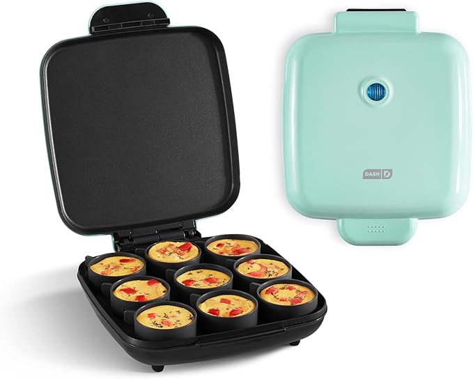 DASH Sous Vide Style Family Size Egg Bite Maker, Aqua & Deluxe Rapid Egg Cooker, Aqua